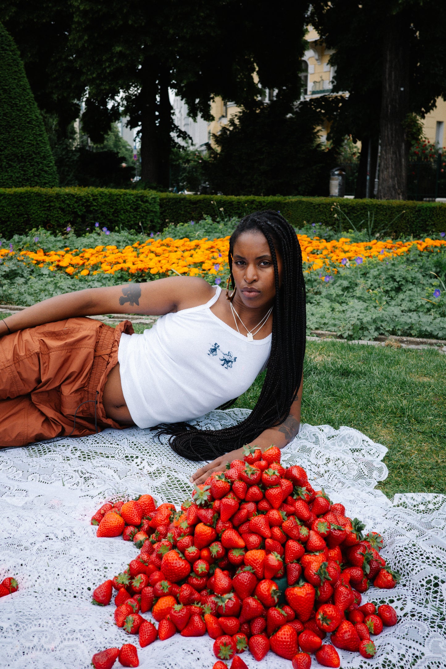 Camisole Singlet - White