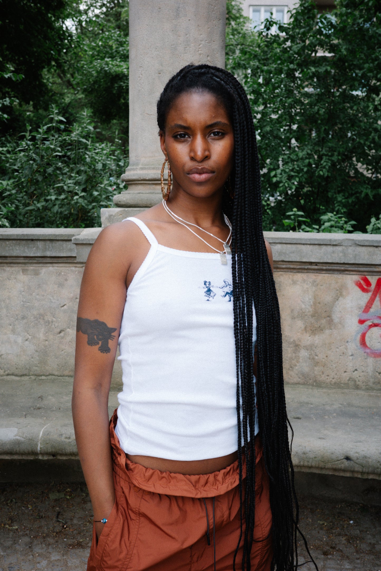 Camisole Singlet - White